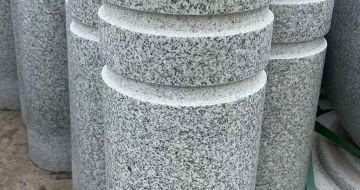 襄阳 芝麻白花岗岩挡车柱、隔离柱多少钱