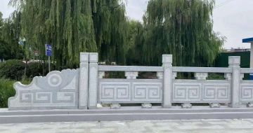 襄阳 芝麻灰桥栏杆、河道栏杆安装效果