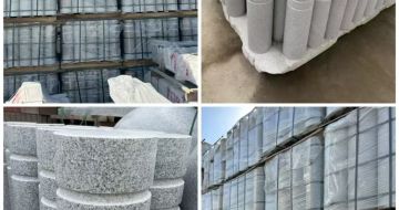 襄阳 芝麻白花岗岩挡车柱、隔离柱多少钱