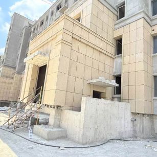 襄阳 黄金麻干挂，工地实拍