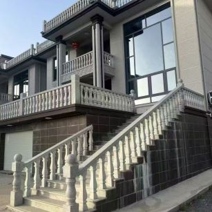 襄阳 芝麻白别墅阳台栏杆，楼梯栏杆