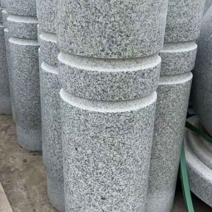 襄阳 芝麻白花岗岩挡车柱、隔离柱多少钱