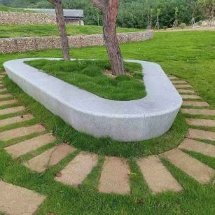 襄阳 芝麻白光面整石坐凳