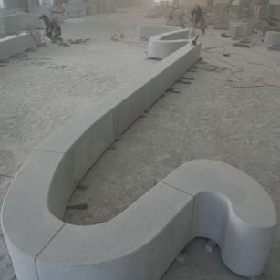 襄阳 花岗岩整石坐凳拼装