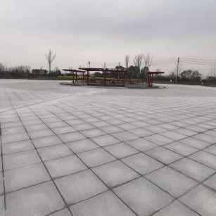 襄阳 芝麻白火烧面-公园广场地铺效果