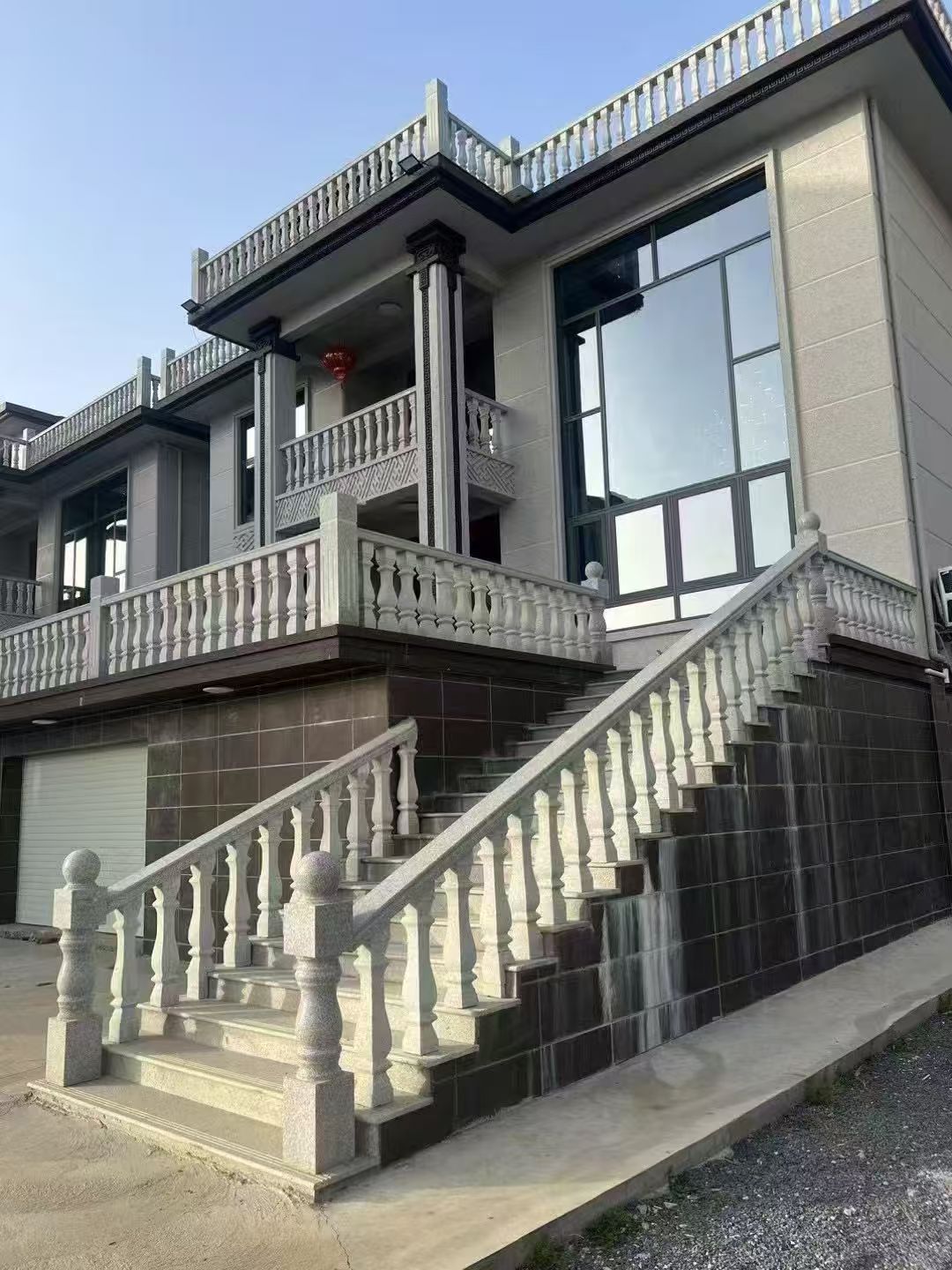 襄阳 芝麻白别墅阳台栏杆，楼梯栏杆