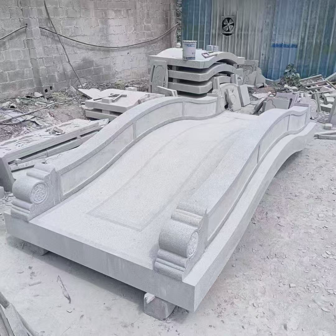 襄阳 芝麻灰花岗岩园林景观 小石桥