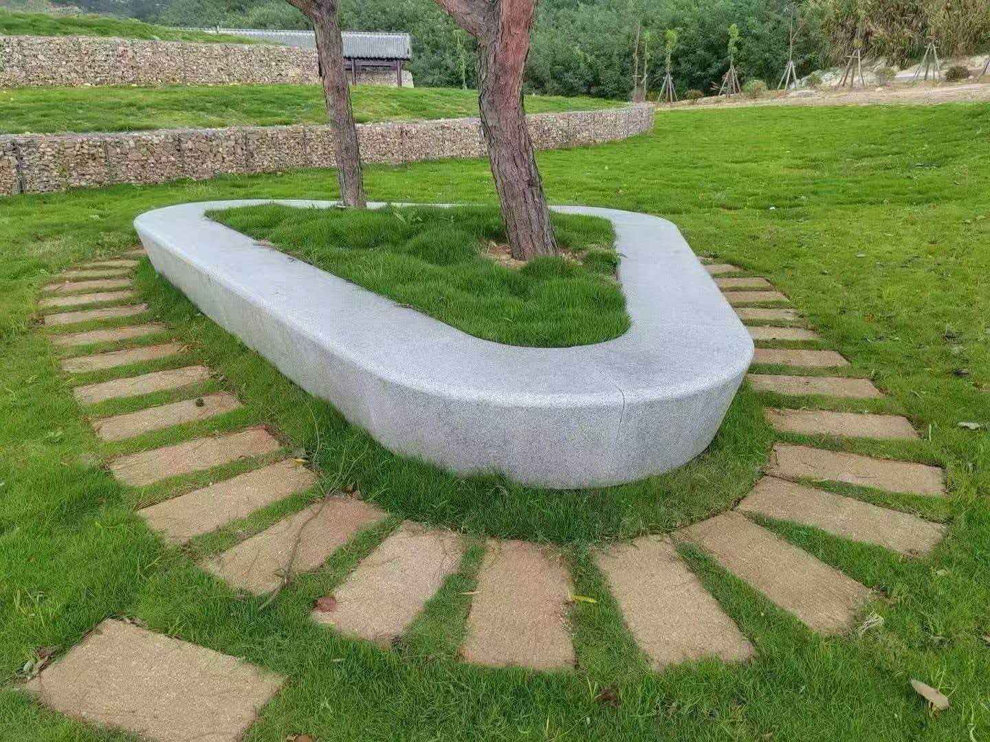 襄阳 芝麻白光面整石坐凳