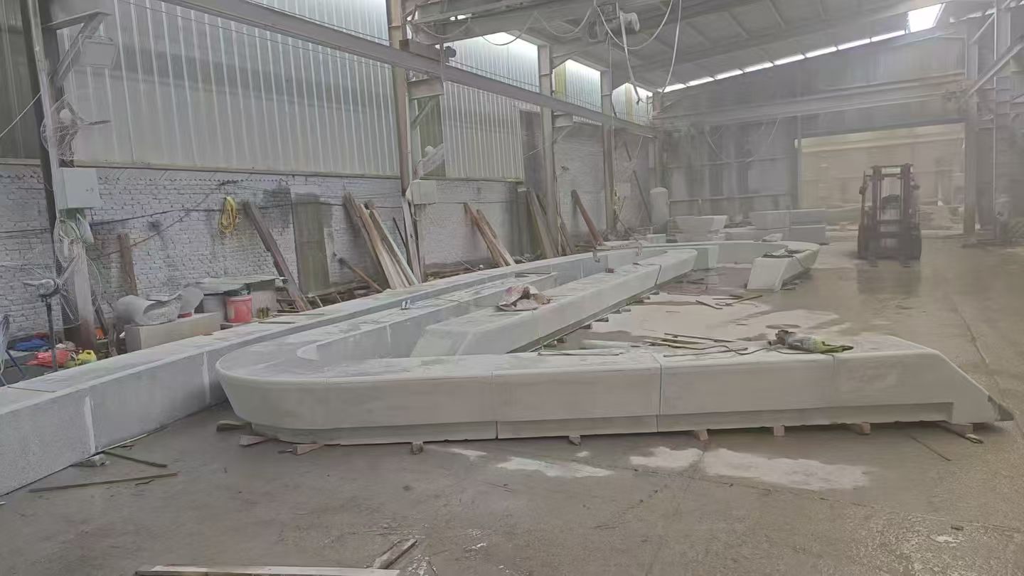 襄阳 花岗岩整石坐凳拼装